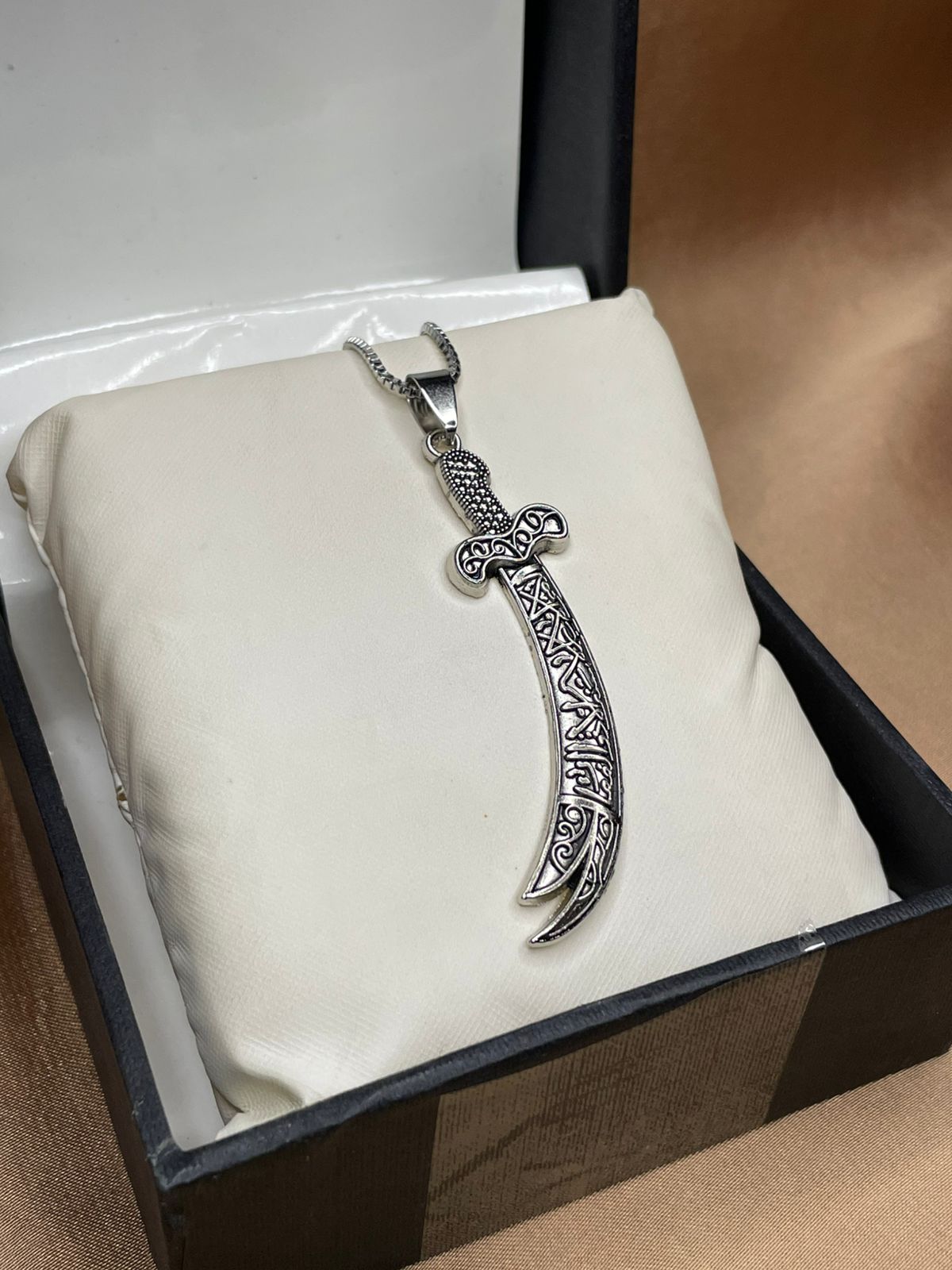 Ashal Zulfiqar Sword Locket – Premium Zulfiqar Pendant and Chain