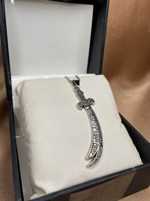 Ashal Zulfiqar Sword Locket – Premium Zulfiqar Pendant and Chain