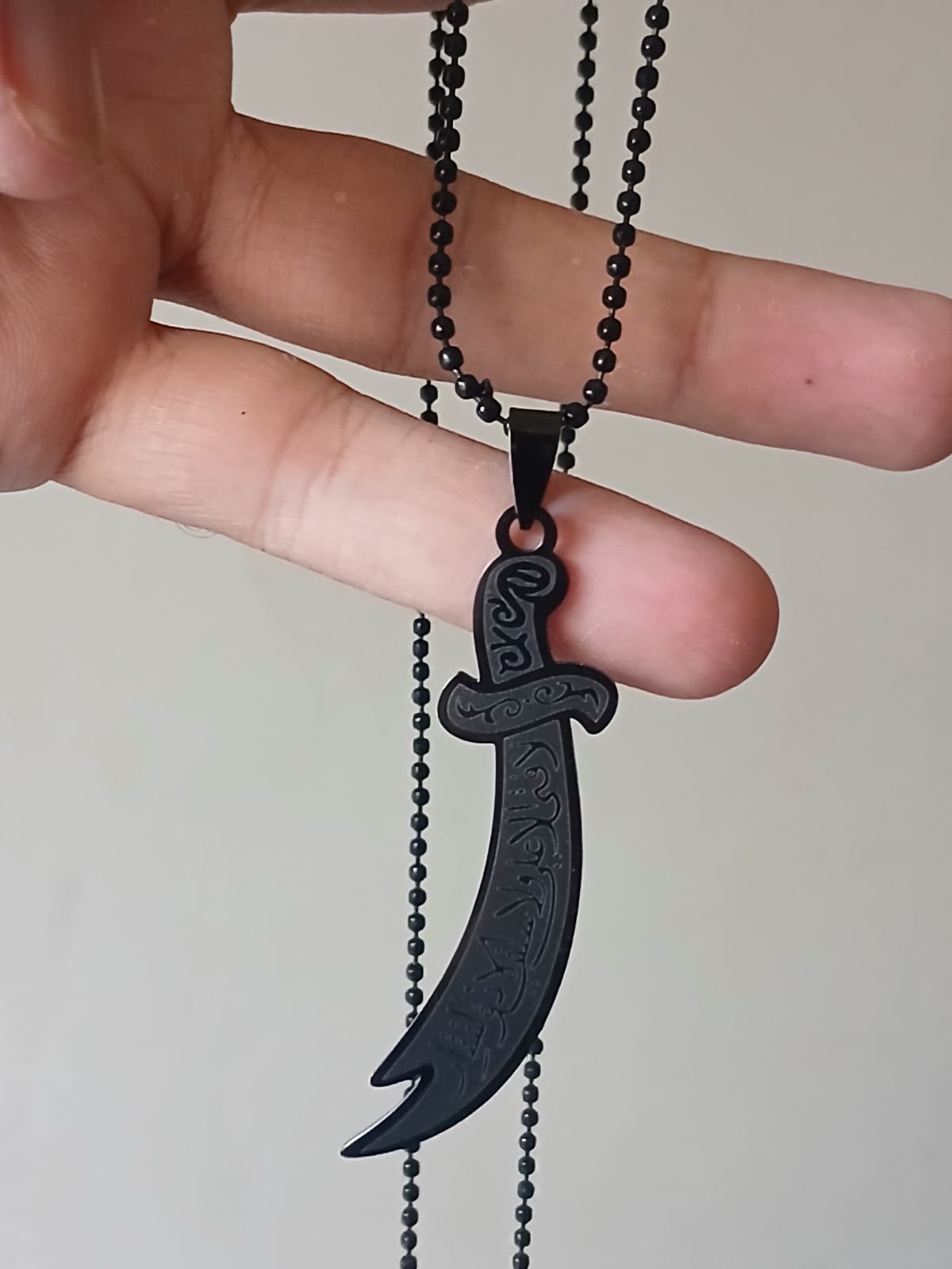 Zulfiqar Necklace (Black)