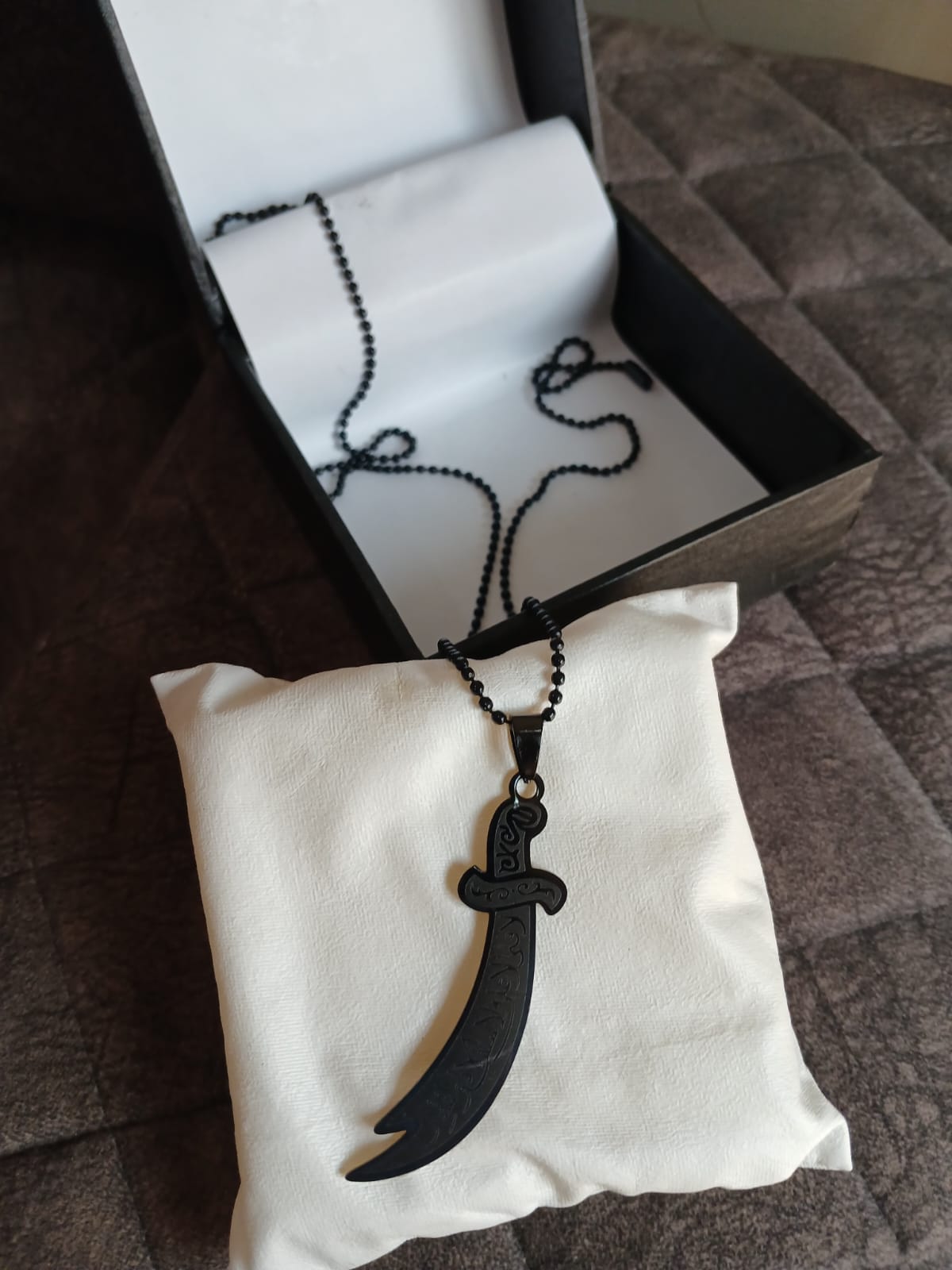 Zulfiqar Necklace (Black)