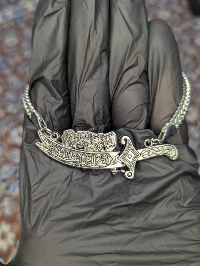 Italian Style Chain Steel Zulfiqar Bracelet