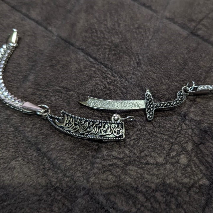 Zulfiqar Bracelet with Cover Chain Italian Style