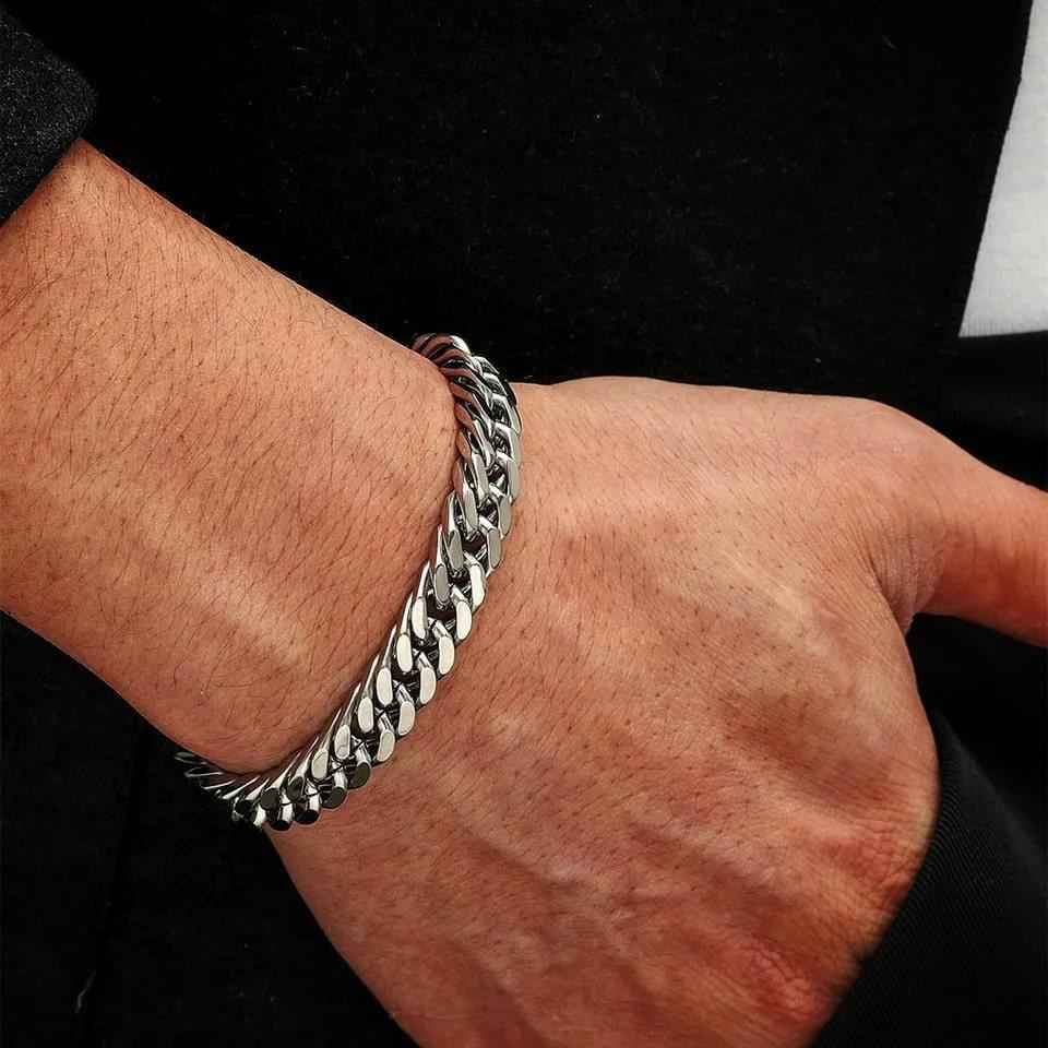 Cuban Bracelet [Flat] [8mm - Silver]